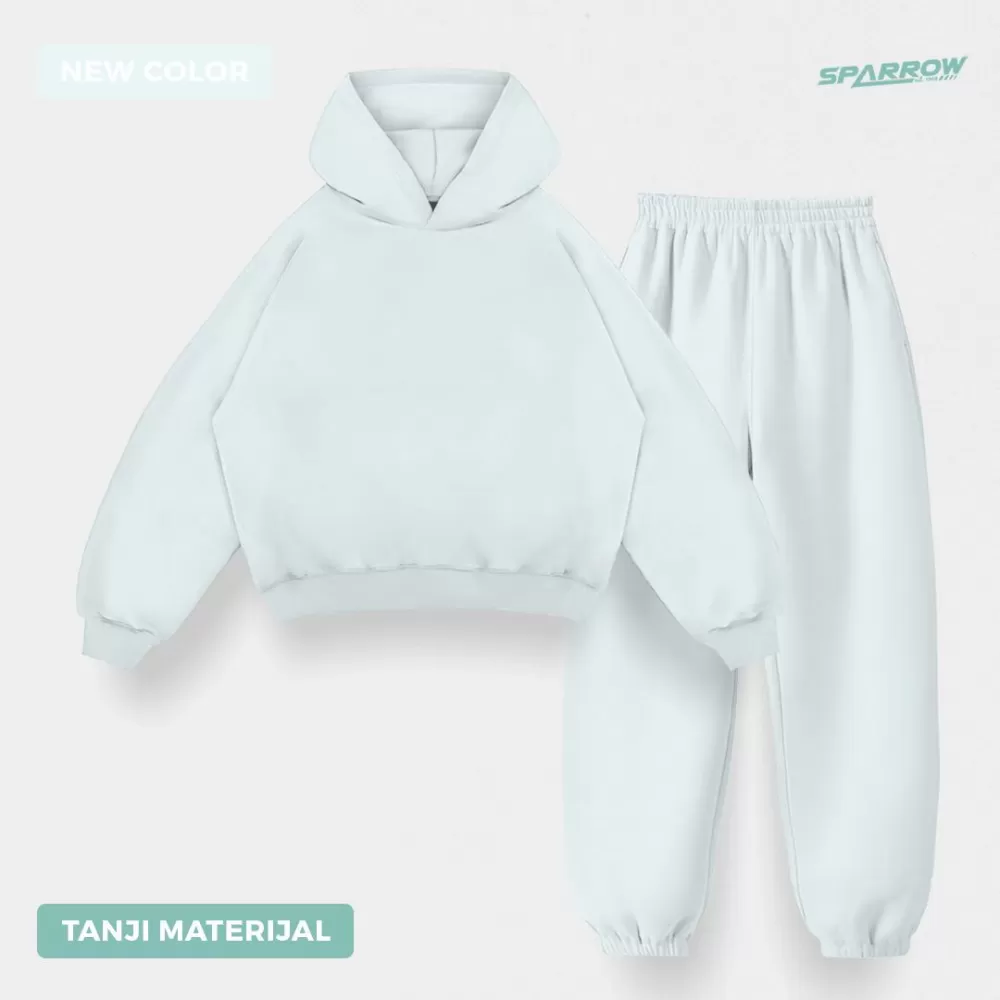 Duks sa kapuljačom oversize i donji deo oversize - muški ( tanji materijal )