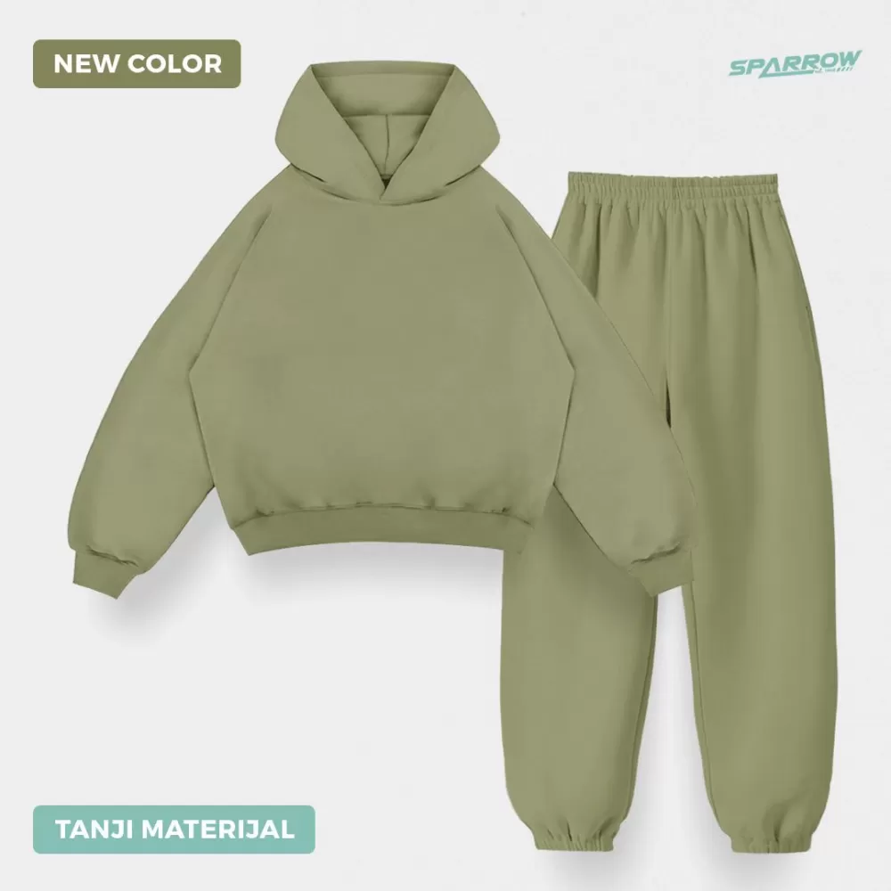 Duks sa kapuljačom oversize i donji deo oversize - muški ( tanji materijal )