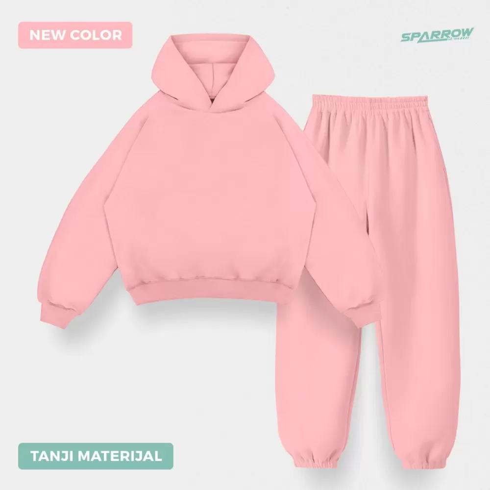 Duks sa kapuljačom oversize i donji deo oversize - muški ( tanji materijal )