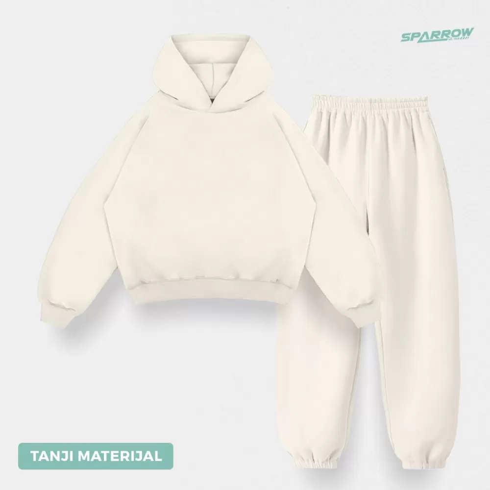 Duks sa kapuljačom oversize i donji deo oversize - muški ( tanji materijal )