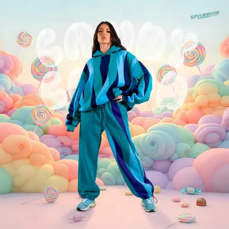 CANDY CLOUD BIG BAGGY duks kapa i trenerka